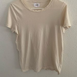 Mate the label tee - bone color